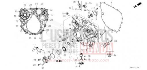 REAR CRANKCASE GL1800BDN de 2022